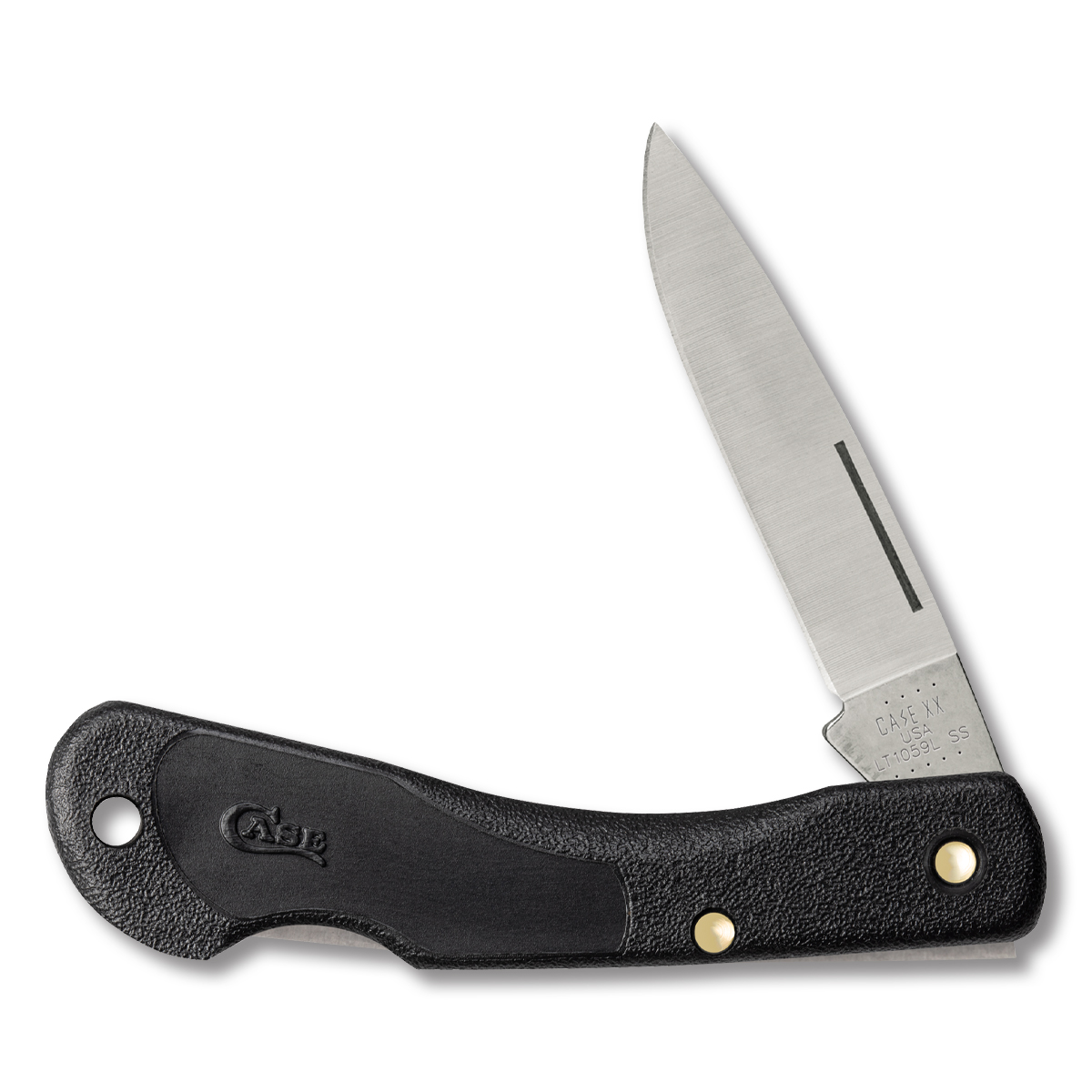 Case XX Mini Blackhorn Lockback Folding Knife Satin Clip Point