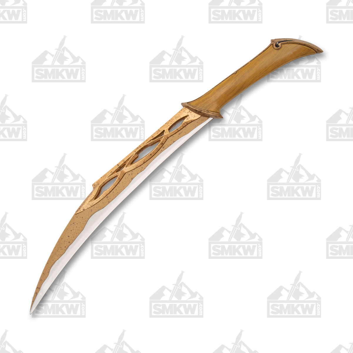 19in Fantasy Dual Stainless Steel Replica Daggers With Wooden Plaque NTFS20 View 5