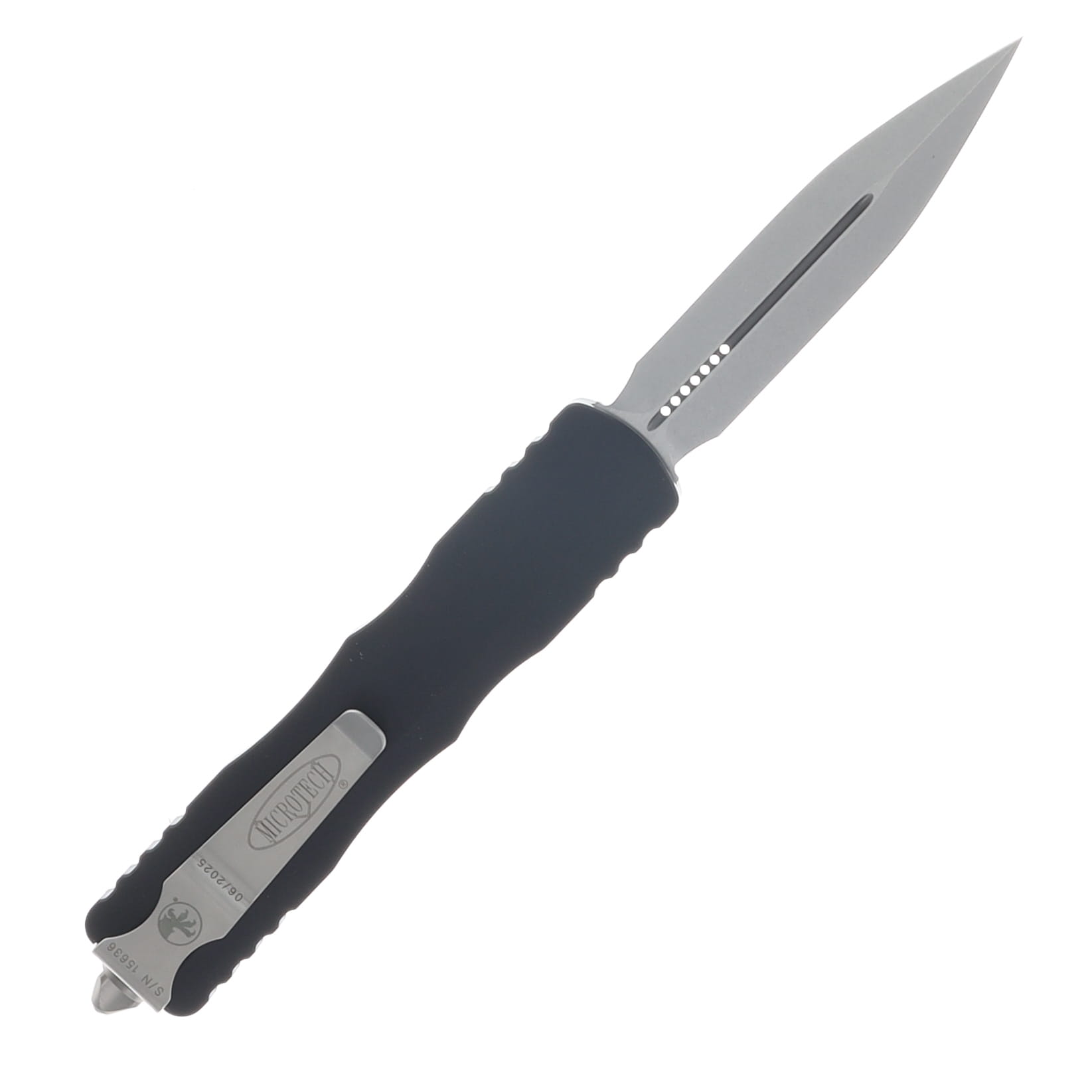 Microtech Dirac Delta OTF Automatic Knife Stonewash D/E Black AUMT22710 View 2