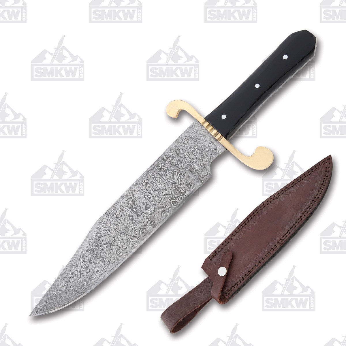 Frost Joseph Rogers & Sons Buffalo Horn Damascus Bowie FRJRS005DBH View 1