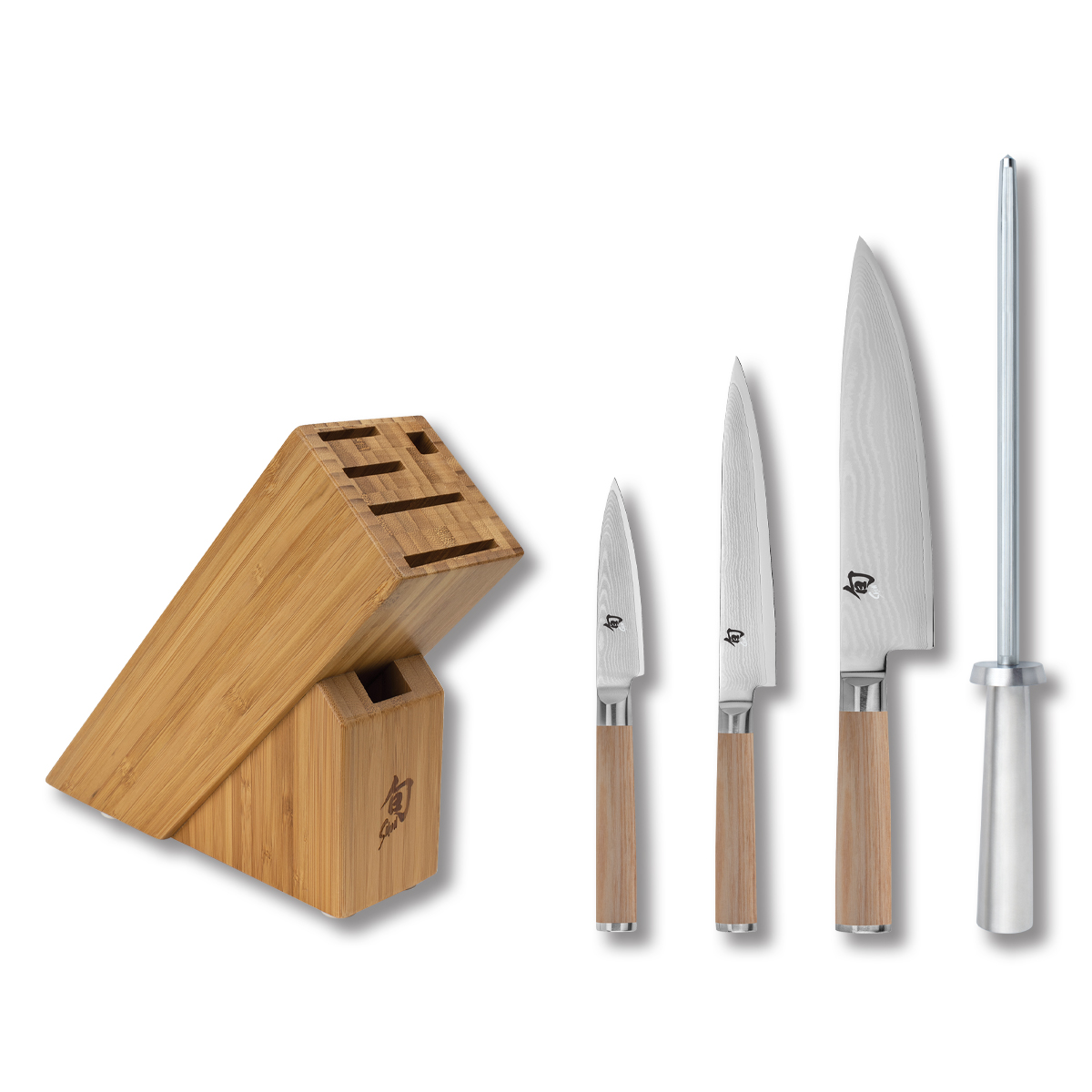 Shun Classic Blonde 5 Piece Block Set SDMS0540W View 1