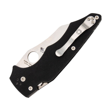Spyderco Yojumbo Folding Knife 3.98 Inch Plain Satin Wharncliffe SPC253GP View 7