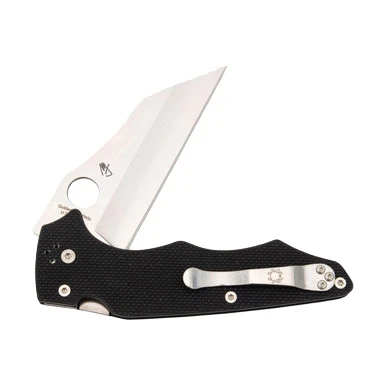 Spyderco Yojumbo Folding Knife 3.98 Inch Plain Satin Wharncliffe SPC253GP View 5