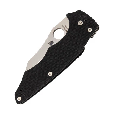 Spyderco Yojumbo Folding Knife 3.98 Inch Plain Satin Wharncliffe SPC253GP View 6