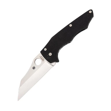 Spyderco Yojumbo Folding Knife 3.98 Inch Plain Satin Wharncliffe SPC253GP View 2