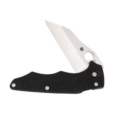 Spyderco Yojumbo Folding Knife 3.98 Inch Plain Satin Wharncliffe SPC253GP View 4