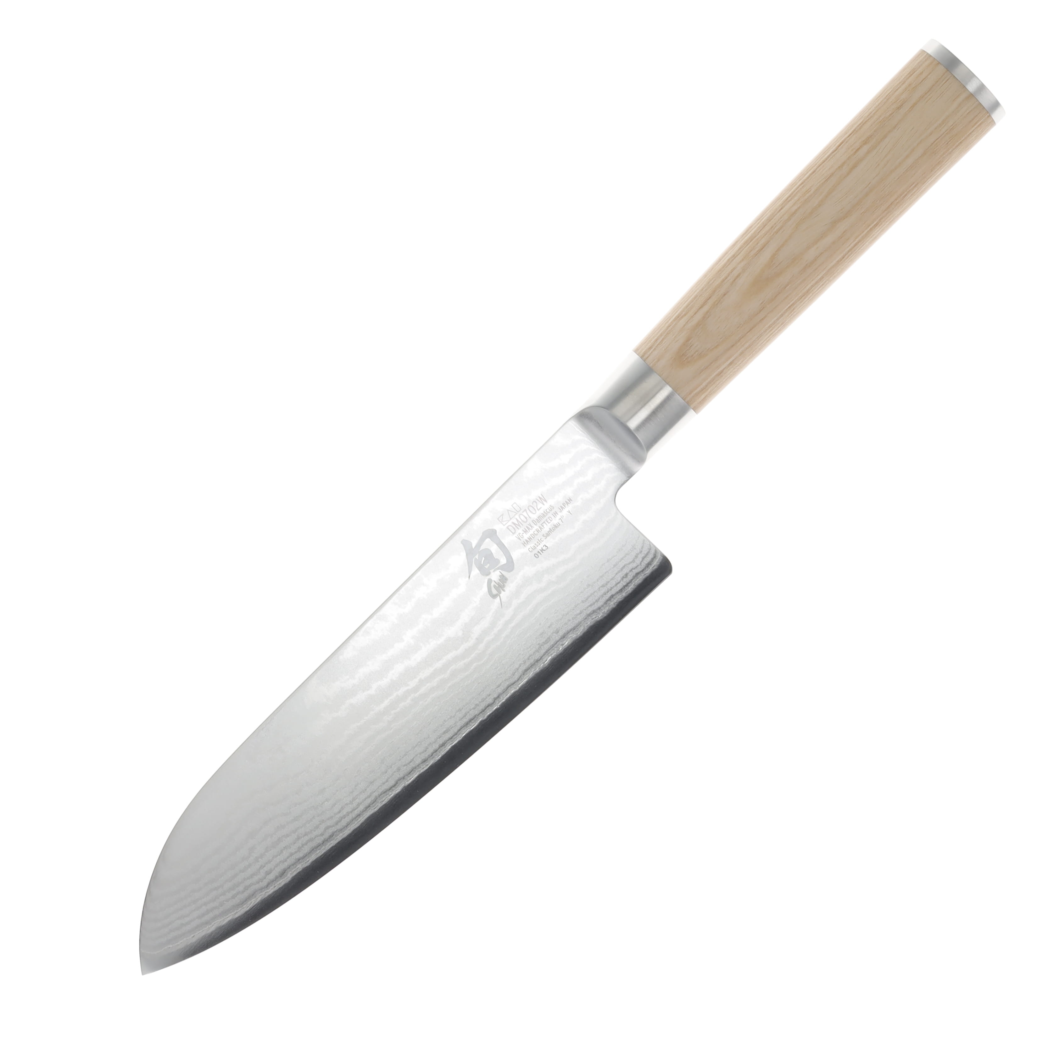 Shun Classic Santoku Knife Blonde 7 Inch Plain Polished Santoku SDM0702W View 1