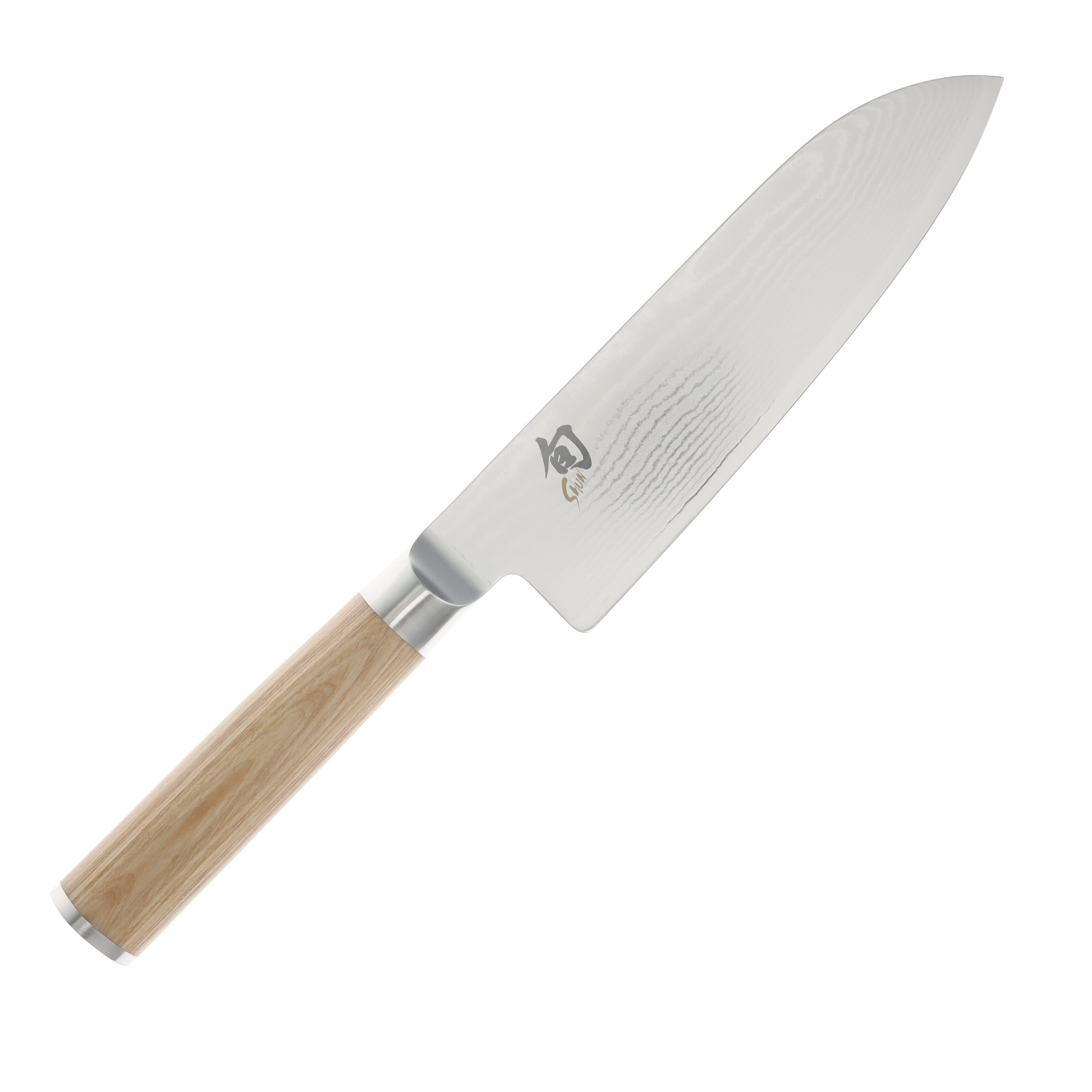 Shun Classic Santoku Knife Blonde 7 Inch Plain Polished Santoku SDM0702W View 2