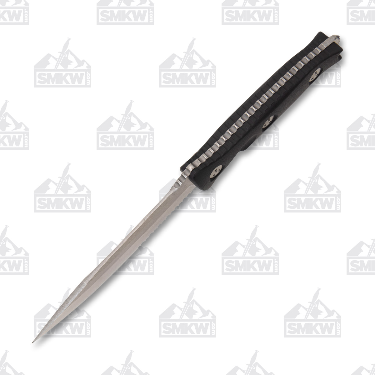 Microtech SOCOM Alpha Fixed Blade Knife Black G10 Stonewashed PS Clip Point MT11311 View 4