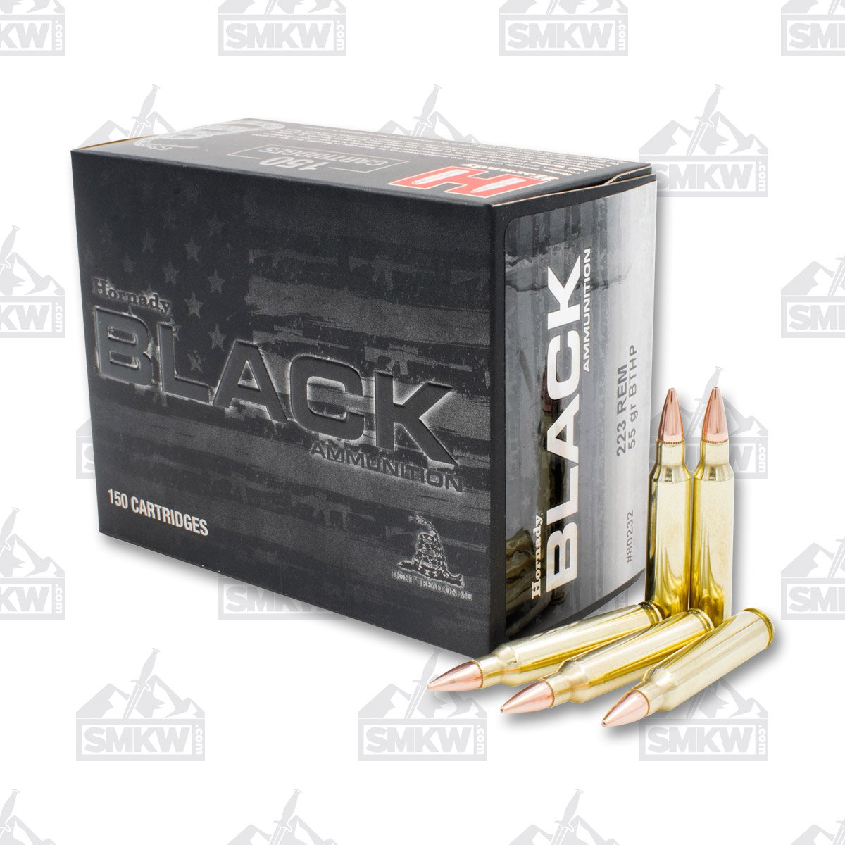 Hornady Black 6mm Creedmoor Ammunition 105 Grain Brass Centerfire 20 Rounds BTHP 81396 View 1