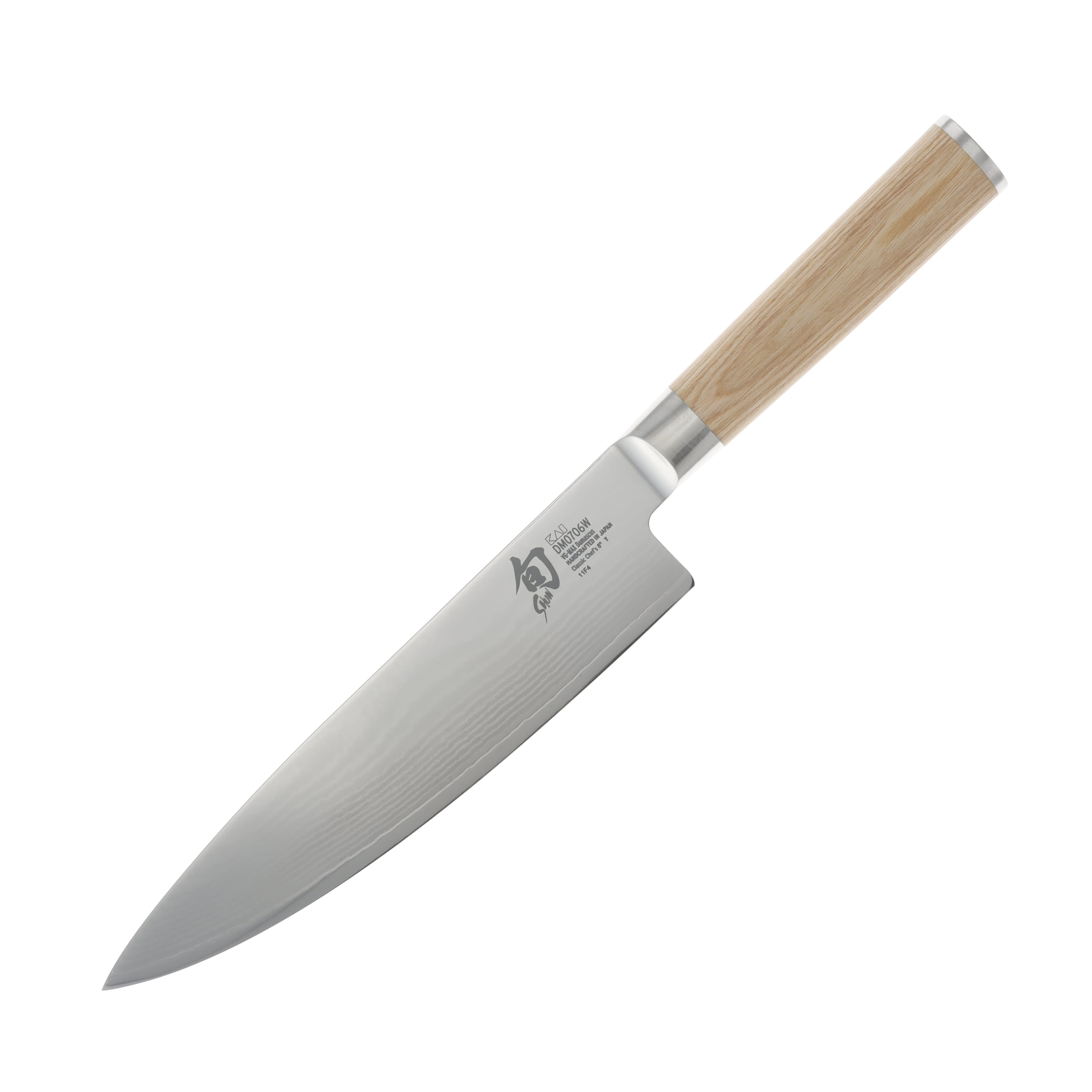 Shun Cutlery Classic Chefs Knife Blonde 8in Plain Chefs SDM0706W View 1