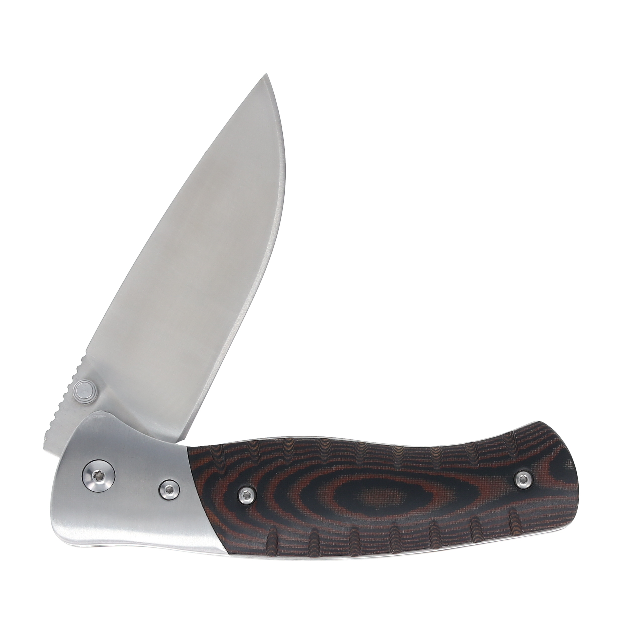 Buck 836 Large Selkirk Folding Knife 4in Satin Plain Drop Point Blade BU10678 View 4