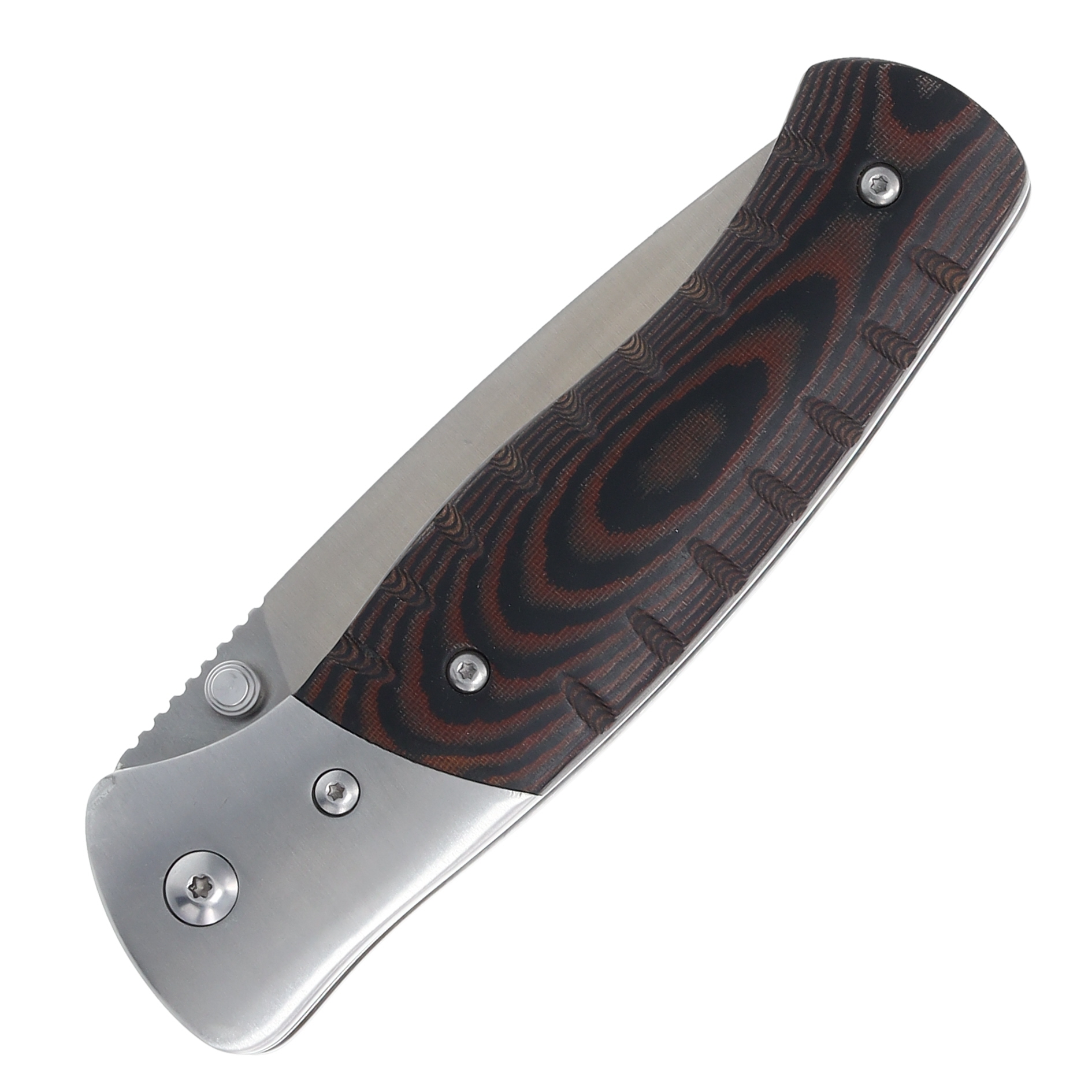 Buck 836 Large Selkirk Folding Knife 4in Satin Plain Drop Point Blade BU10678 View 6