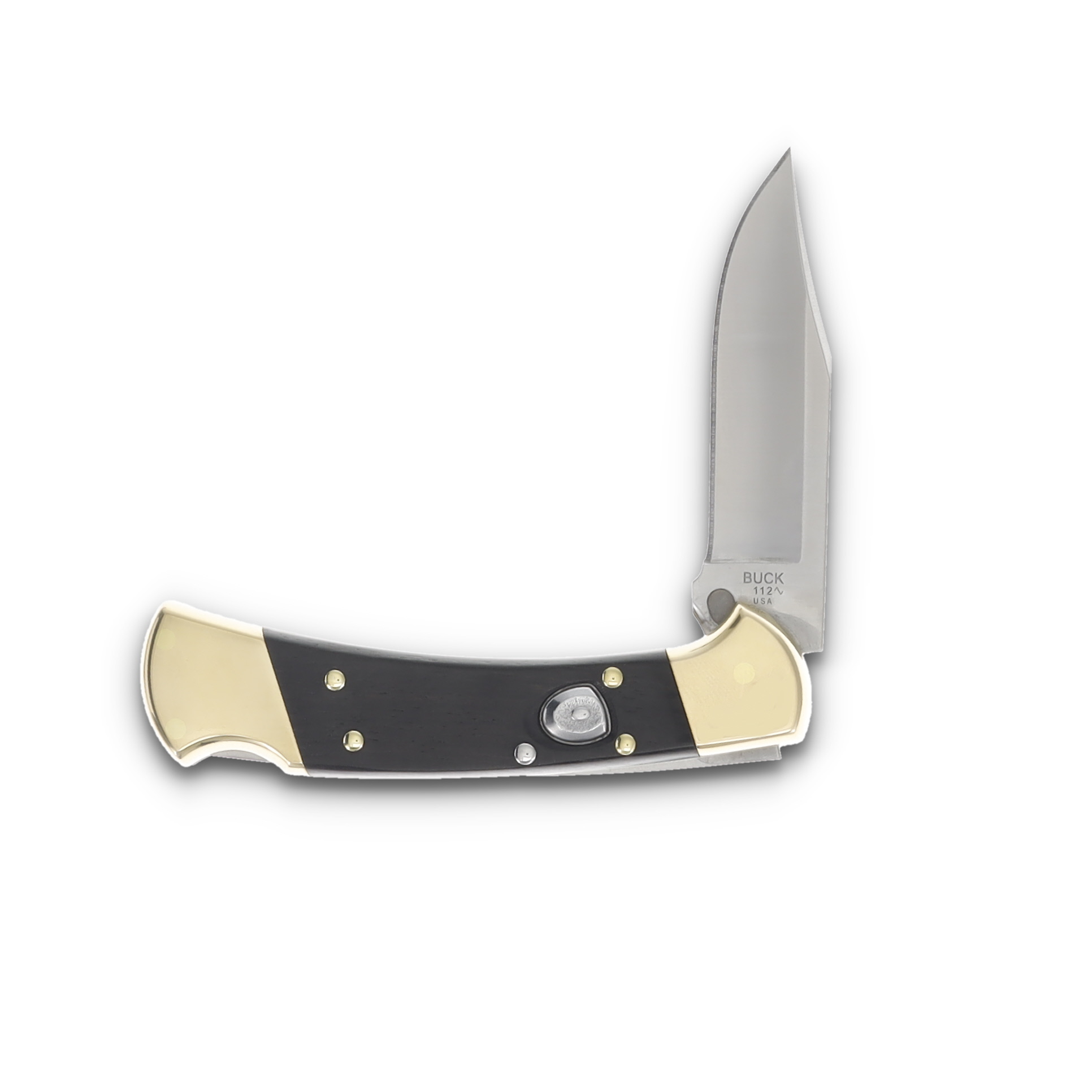Buck Knives 112 Automatic Knife Ebony Wood 3in Satin Clip Point Blade BU11894 View 5