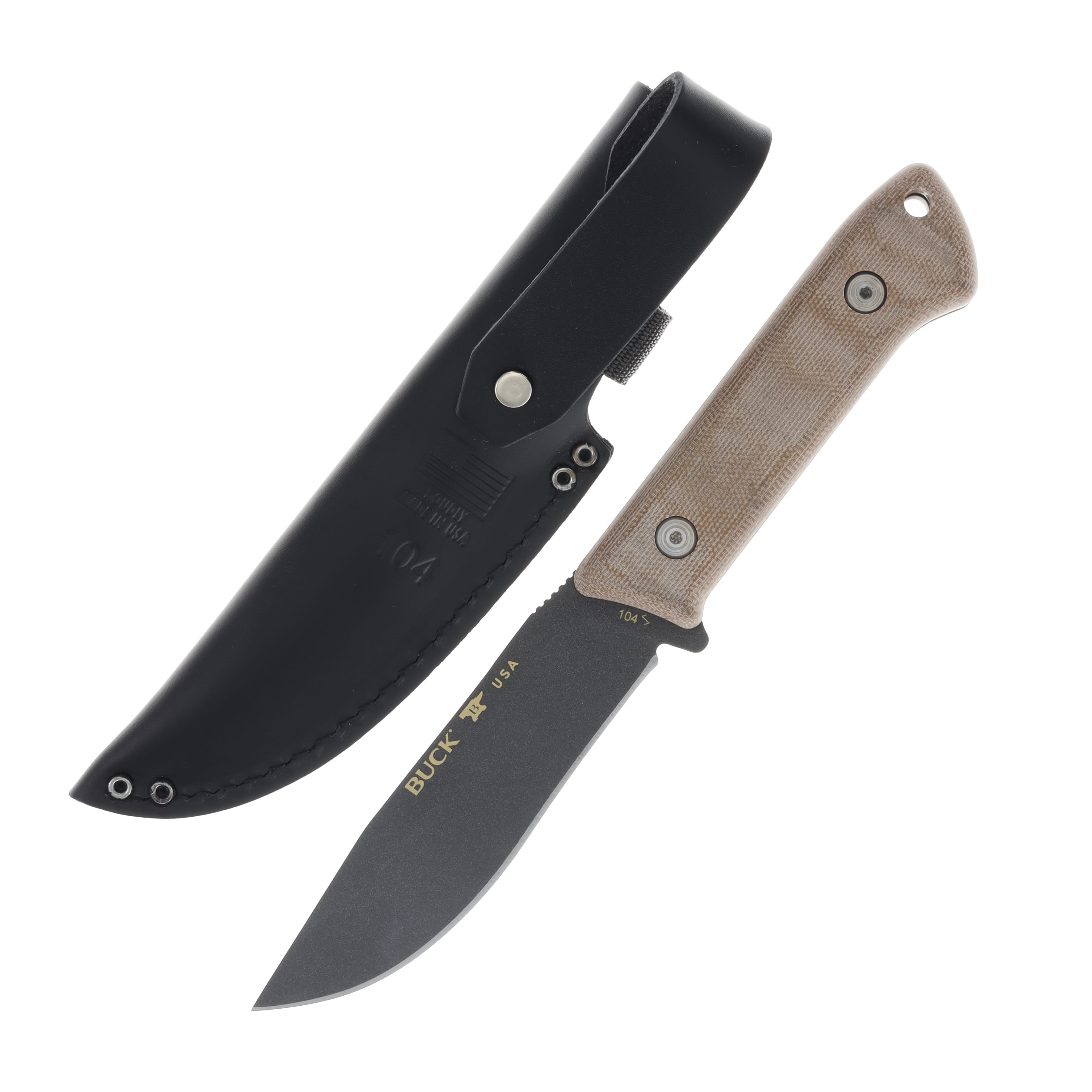 Buck 104 Compadre Camp Fixed Blade Knife BU12245 View 2