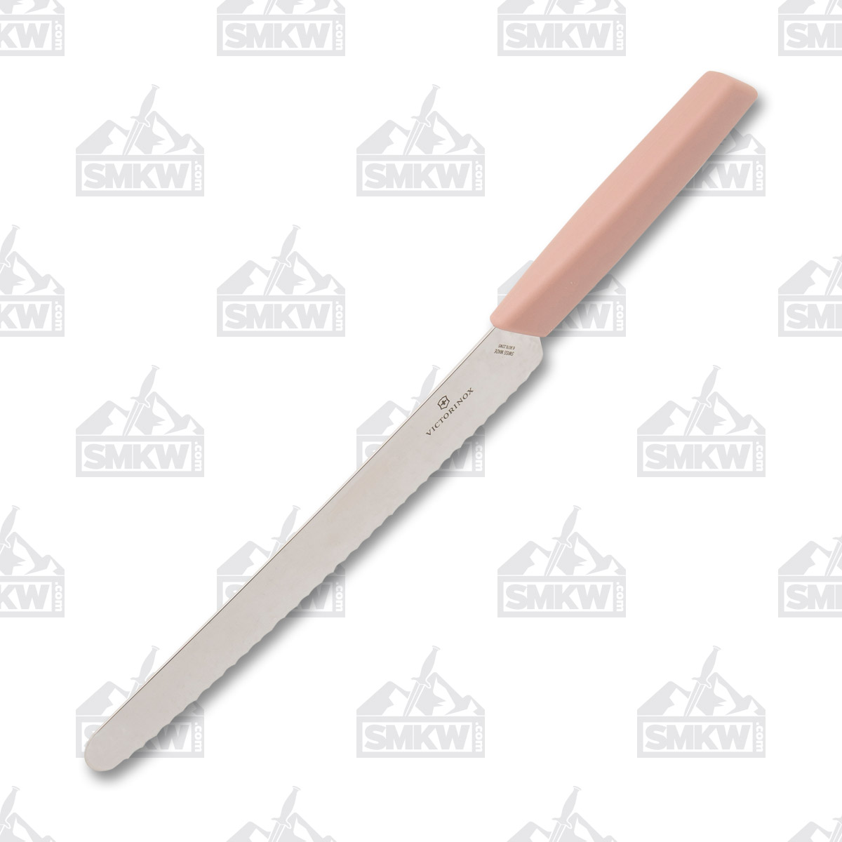 Victorinox Bread Knife Apricot Rose 9 Inch Serrated Wharncliffe F92434 View 3