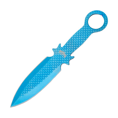Frost Cutlery Blue Titanium Finish 3 Piece Throwing Knife Set View 2