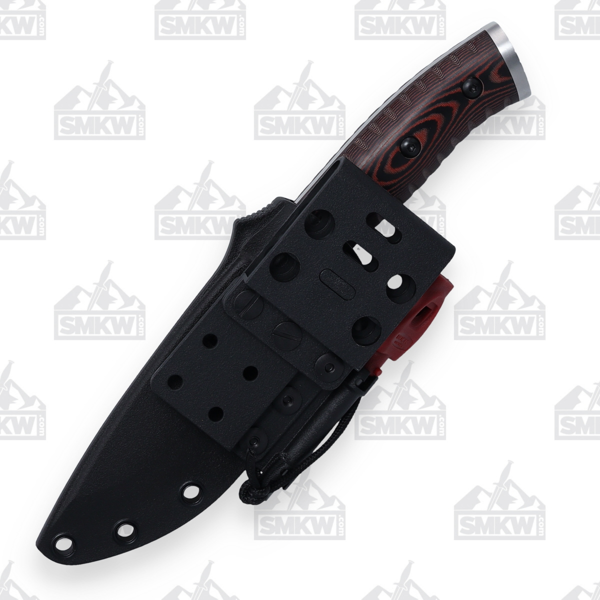 Buck 863 Selkirk Fixed Blade Knife Brown/Black Micarta 4.62in Drop Point BU10180 View 2