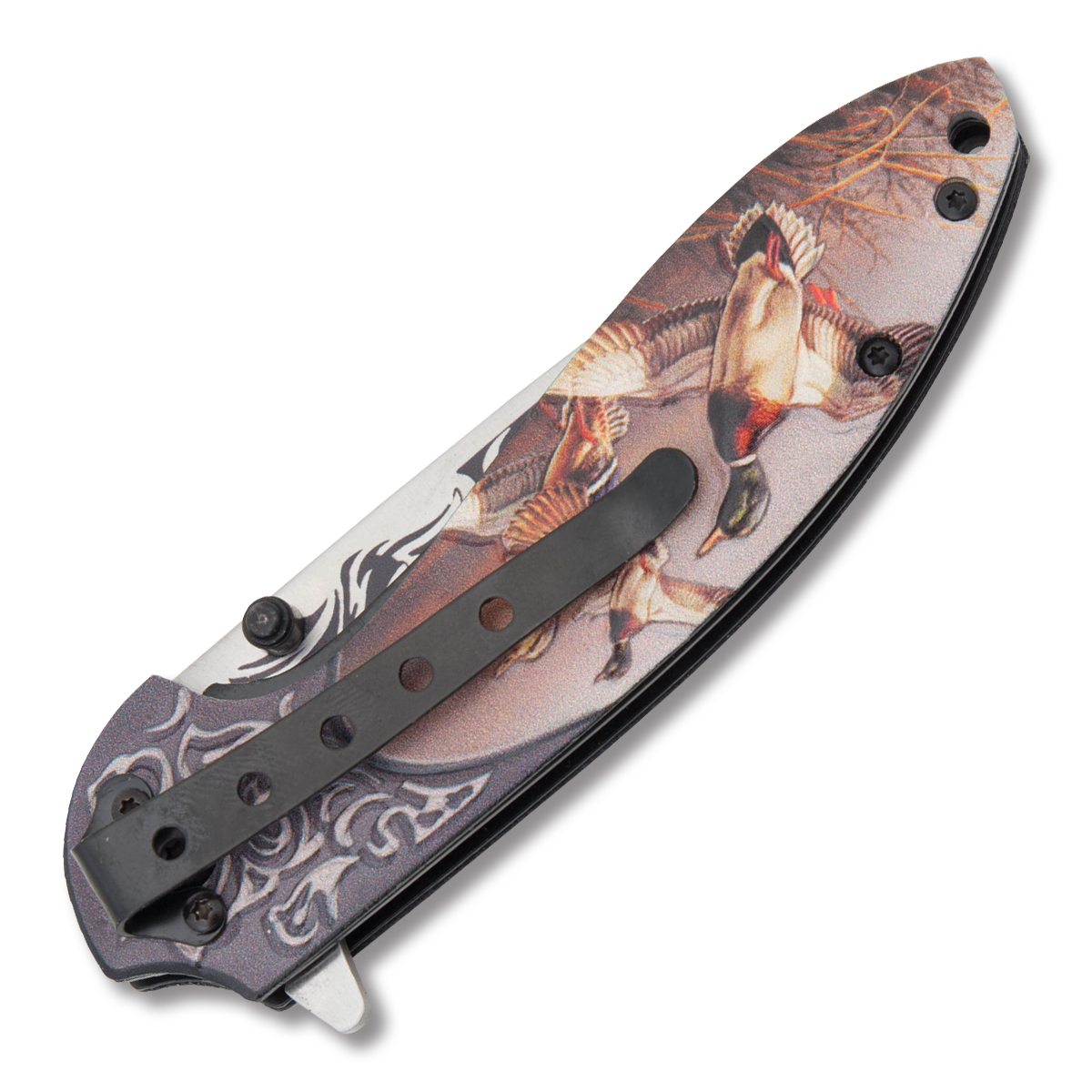 Frost Cutlery Wildlife Series Folding Knife Duck Linerlock FRFC65DK View 2