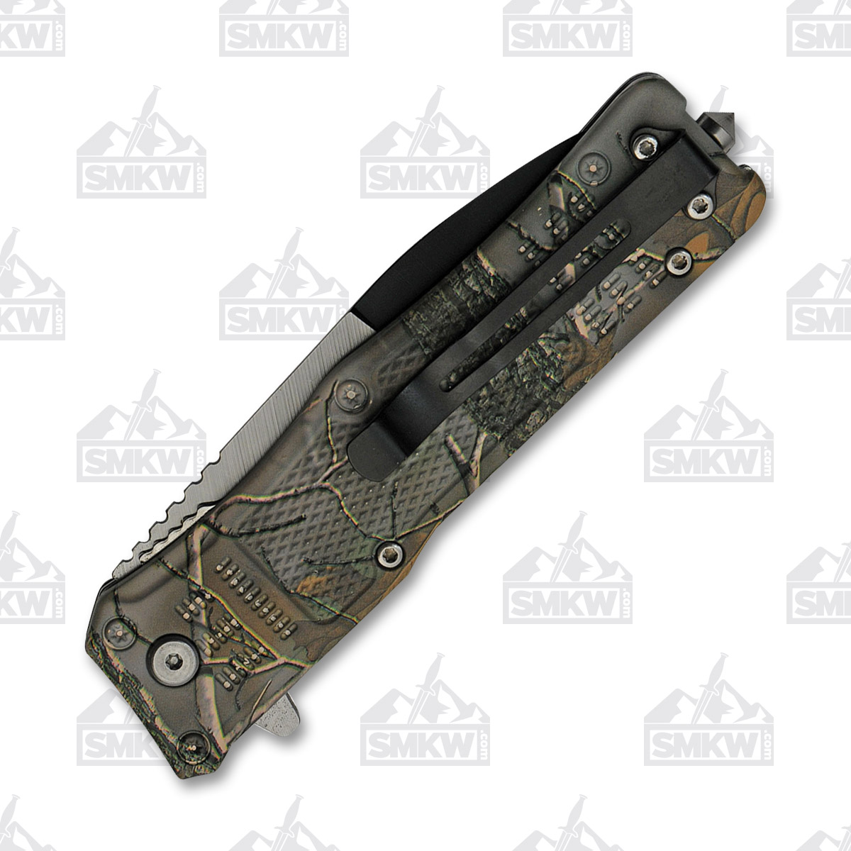 SZCO Supplies 4.75in Camo Folding Knife - Two-Tone Spear Point Blade 300513CM View 2