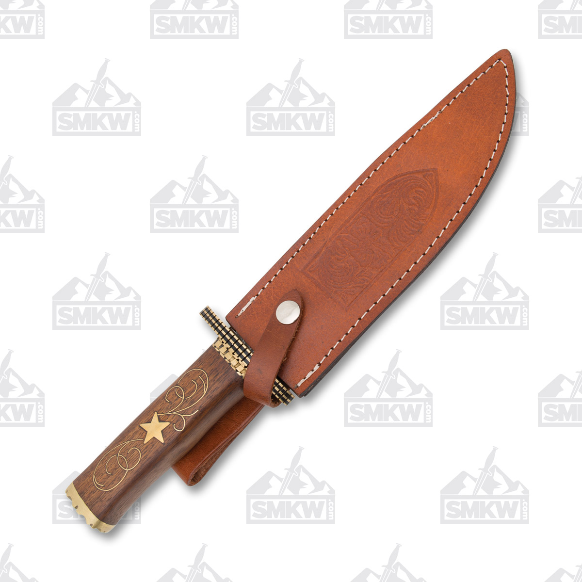 Frost Valley Forge Damascus Stars and Swirls Bowie FRVFD52 View 2