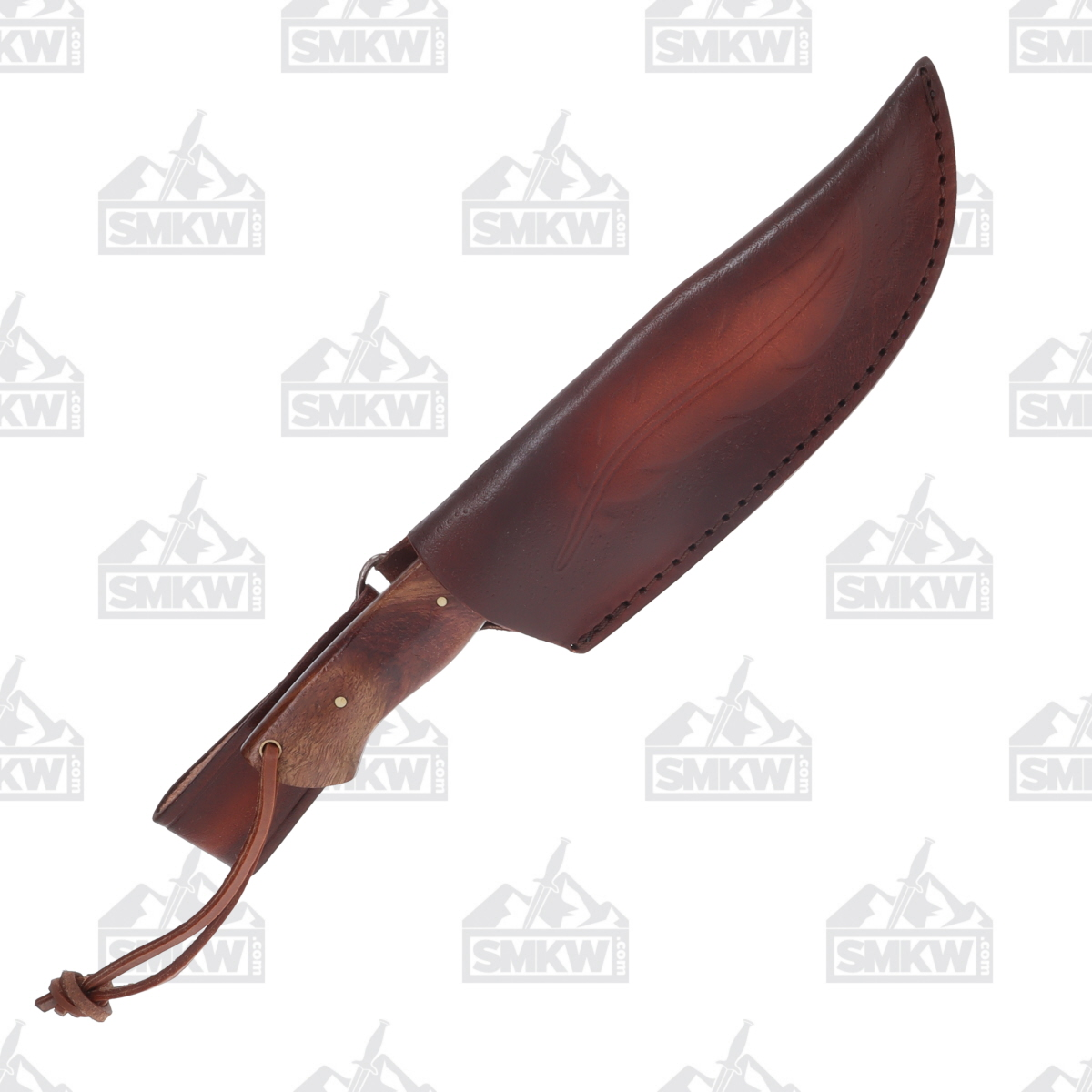 Marbles Wood and Stag Fixed Blade Knife 6.25in Satin Skinner MR608 View 5