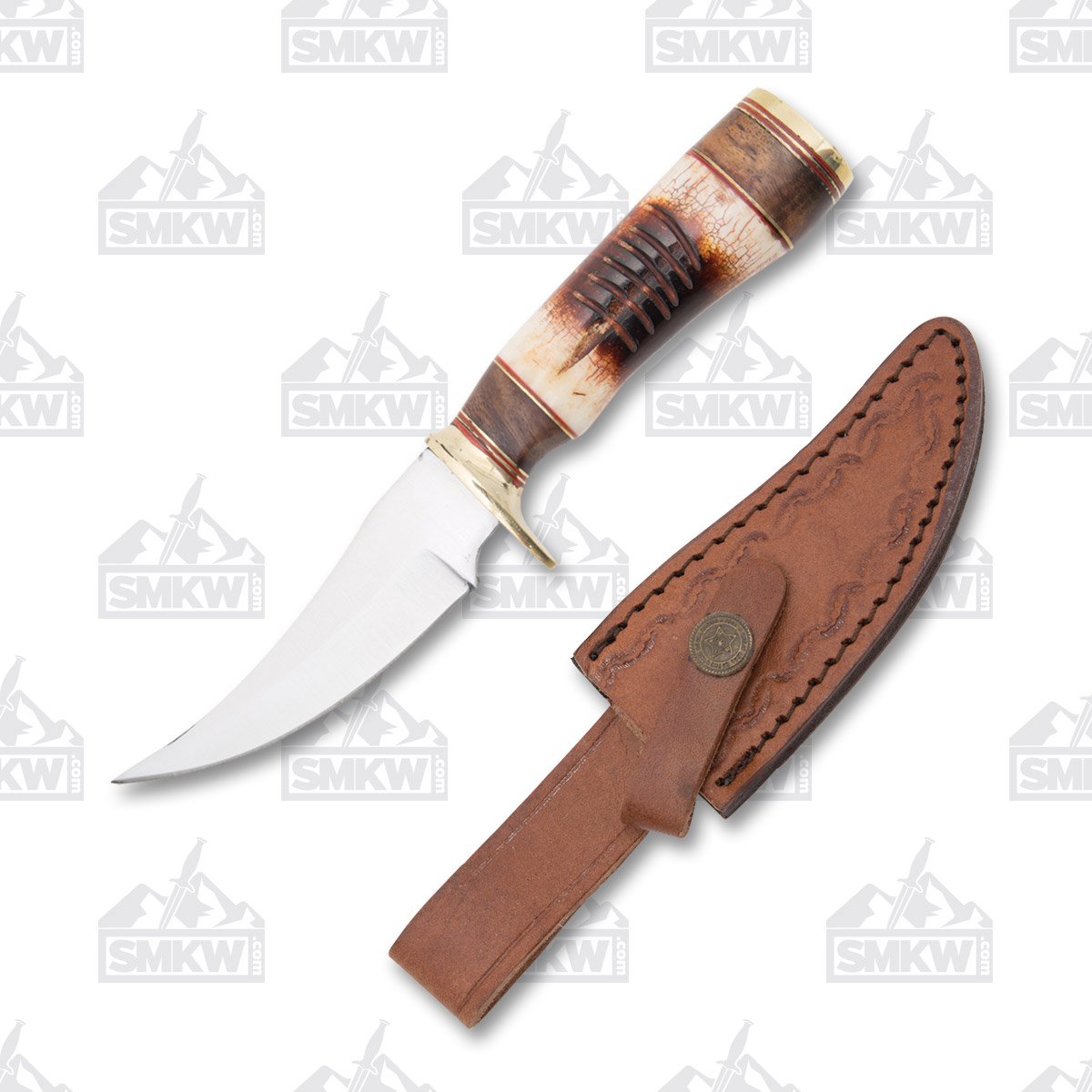 Frost Black Hills Steel Skinner Fixed Blade Knife FRBKH225RTB View 1