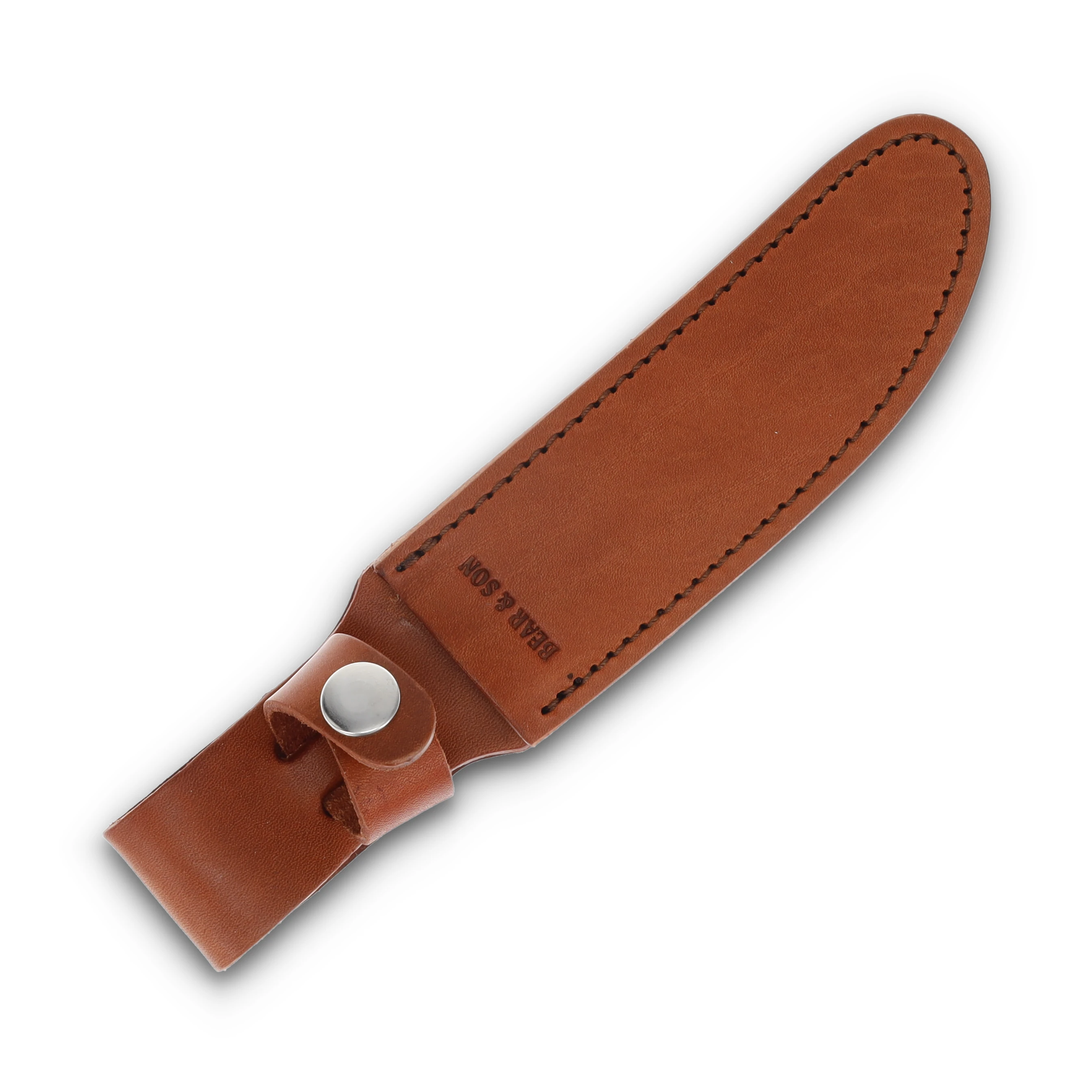 Bear & Son Skinner Fixed Blade Knife 4.37in Plain Genuine India Stag Bone BR577 View 5