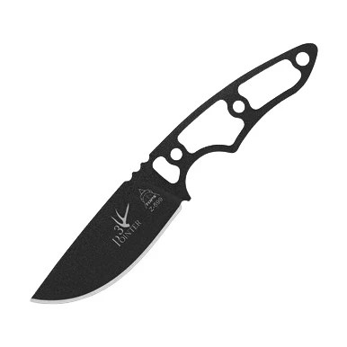TOPS Knives 3 Pointer Skeletonized Knife  3.13in Plain Black Drop Point View 1