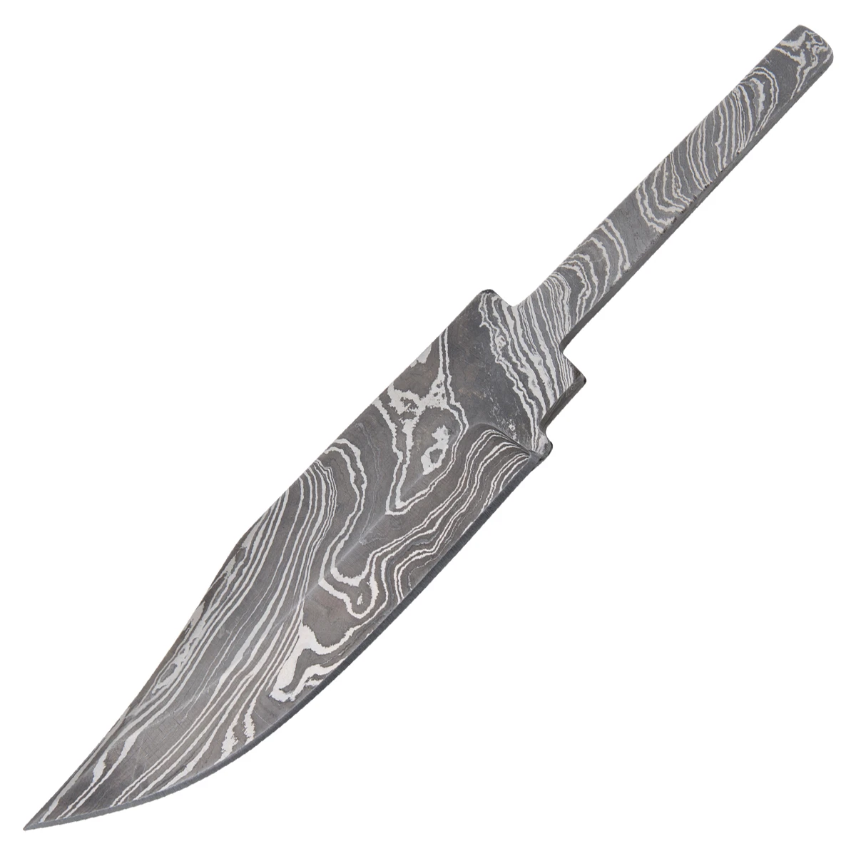 4.5 Inch Skinner Damascus Fixed Blade Blank BL147D View 1