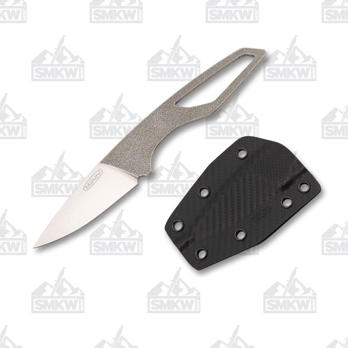 Mikov Knives List Fixed Blade Knife 2.75in Stonewash Drop Point MVLIST View 1