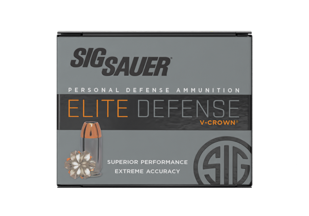 Sig Sauer Elite V-Crown .45 ACP 230gr JHP Nickel Brass Ammo 50 Rds E45AP250 View 2