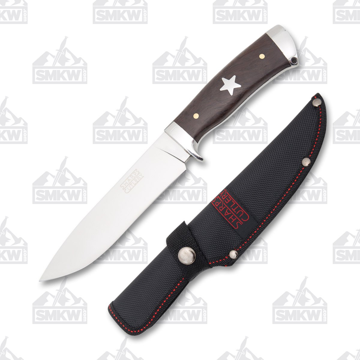 Frost Sharps Cutlery Brown Wood Hunter FRSHP027 View 1