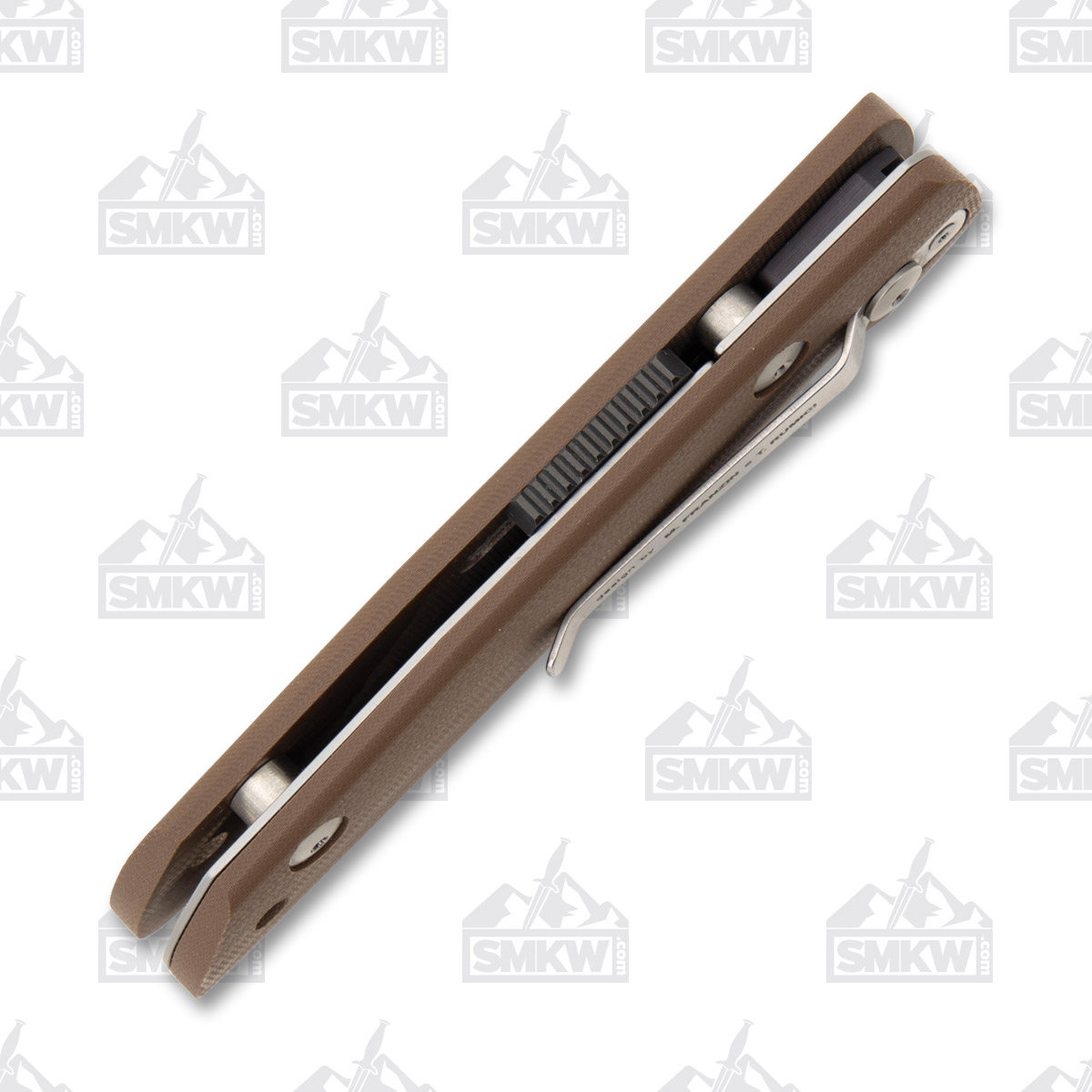 Viper Knives Free Folding Knife Brown G-10 Handle 3.75in Black PVD D2 Steel Wharncliffe Blade V4894BW View 7