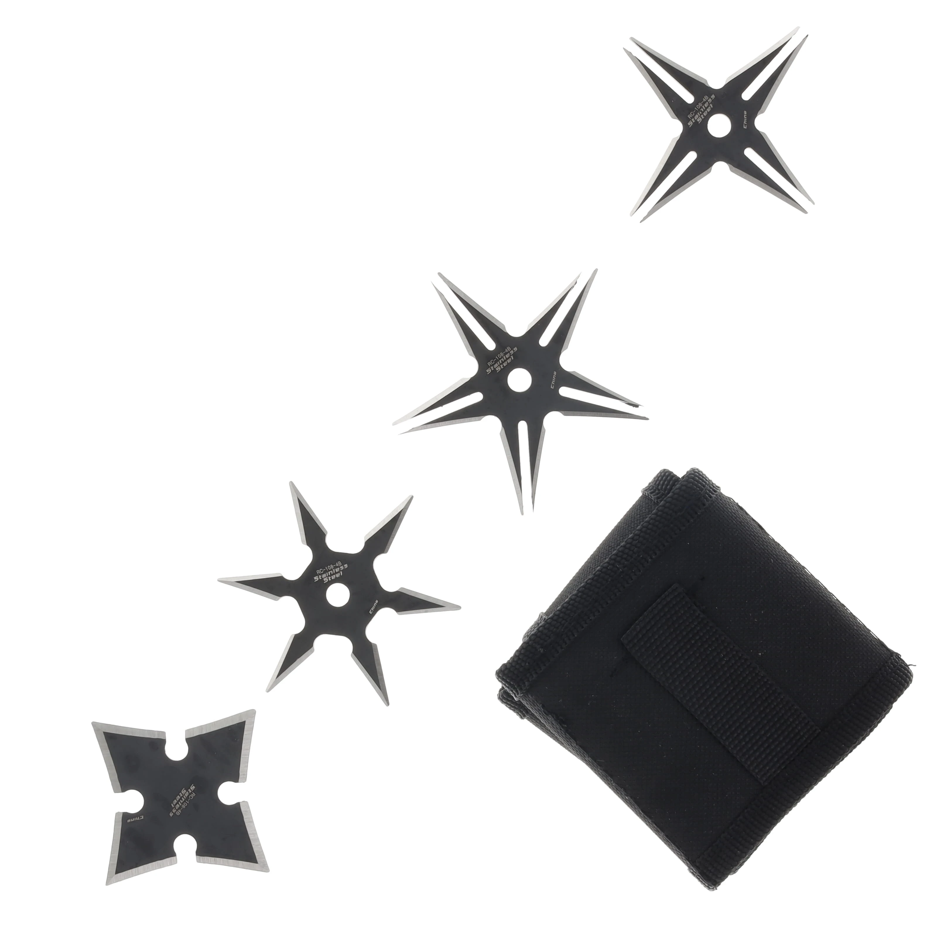 Black Throwing Star 4 Piece DBRC1084B View 3