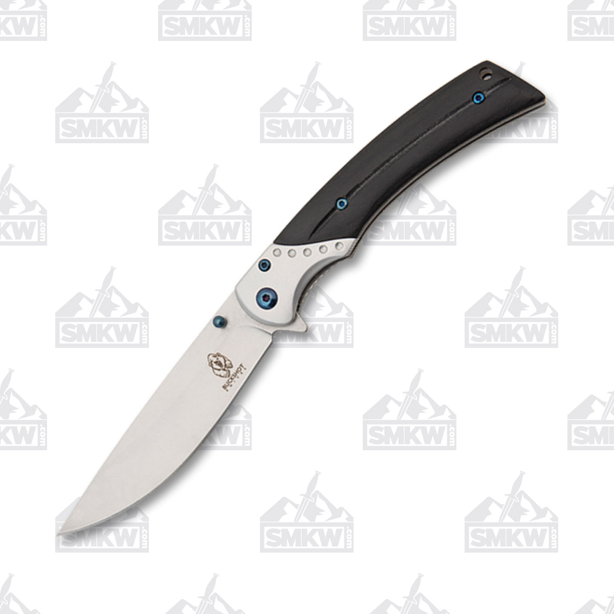 Neptune Buckshot Assisted Folding Knife 3.75in Plain Edge Blue NTPBK240BK View 2