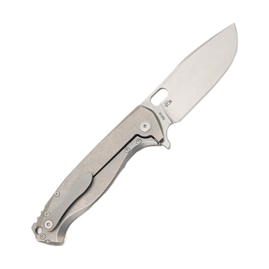 Viper Fortis Framelock Folding Knife Stonewash M390/Green G-10 View 3