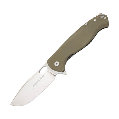Viper Fortis Framelock Folding Knife Stonewash M390/Green G-10 View 2