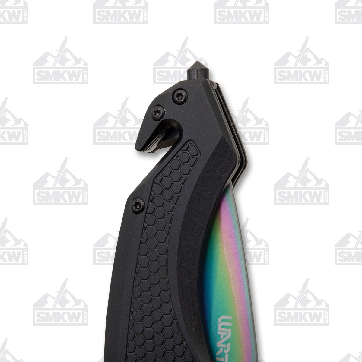 WarTech Folding Rescue Knife Rainbow Spectrum NTPWT370RW View 10