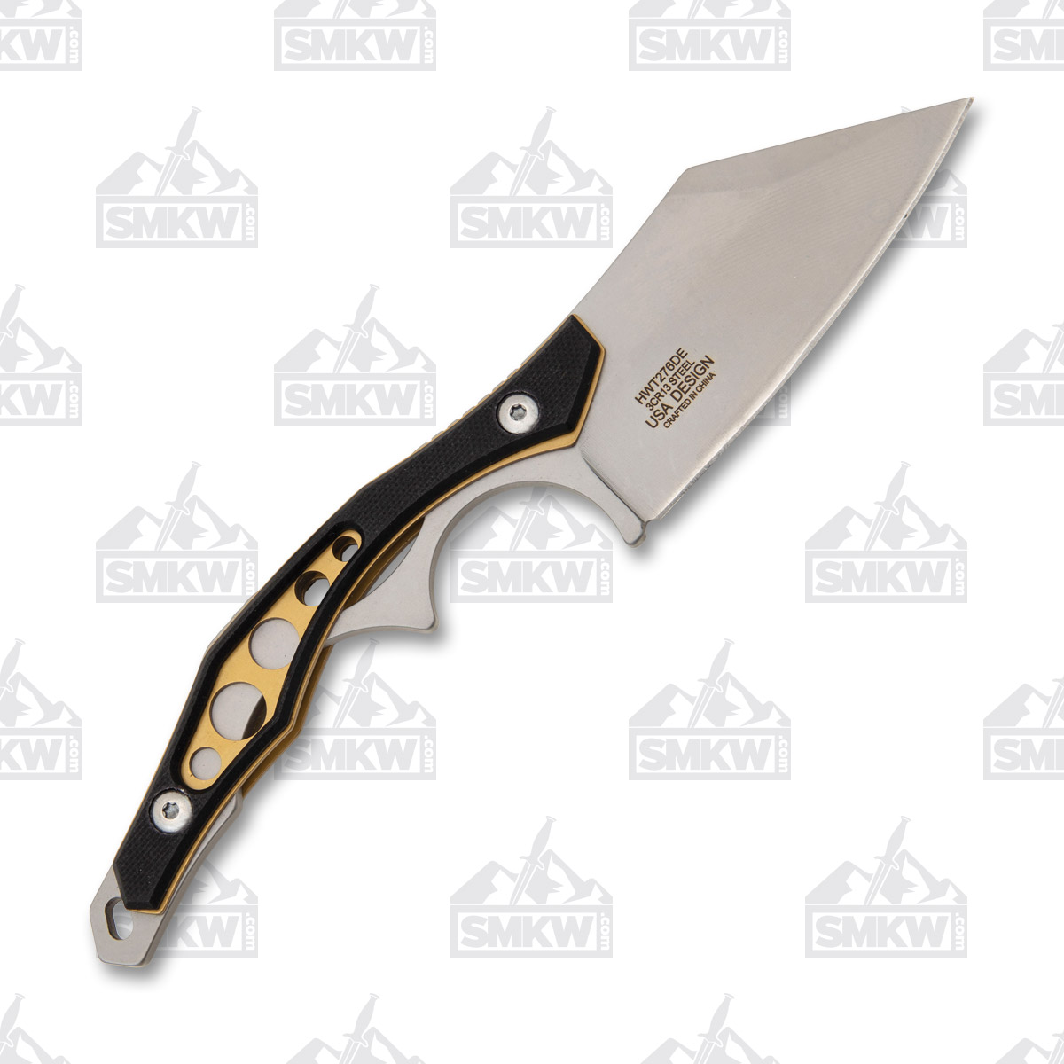 Neptune Trading Wartech Fixed Blade Black/Bronze G-10 3.25” Satin Cleaver NTHWT276DE View 3