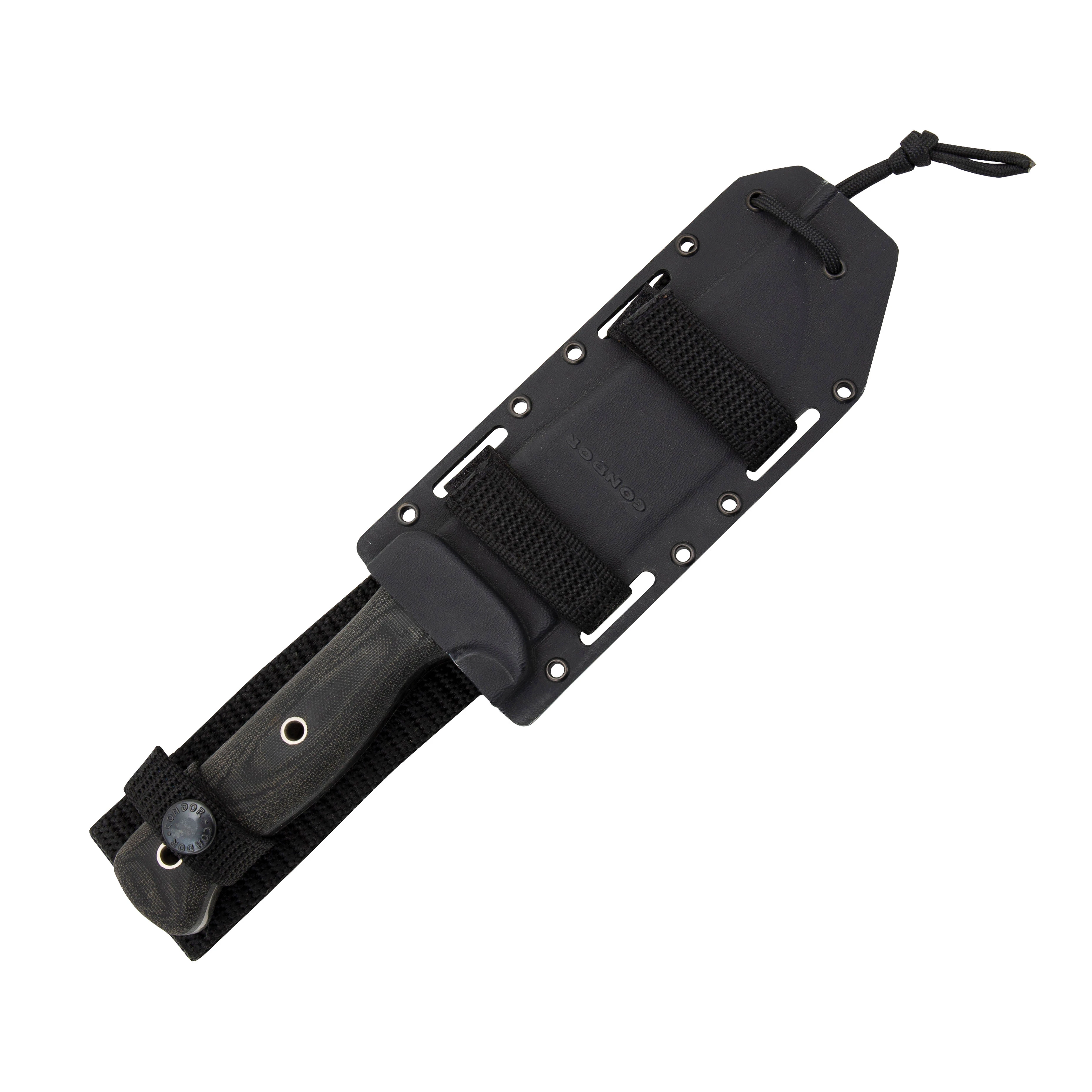 Condor Tool and Knife Crotalus Fixed Blade Black 1075/Micarta with Kydex Sheath CTK25755HC View 4