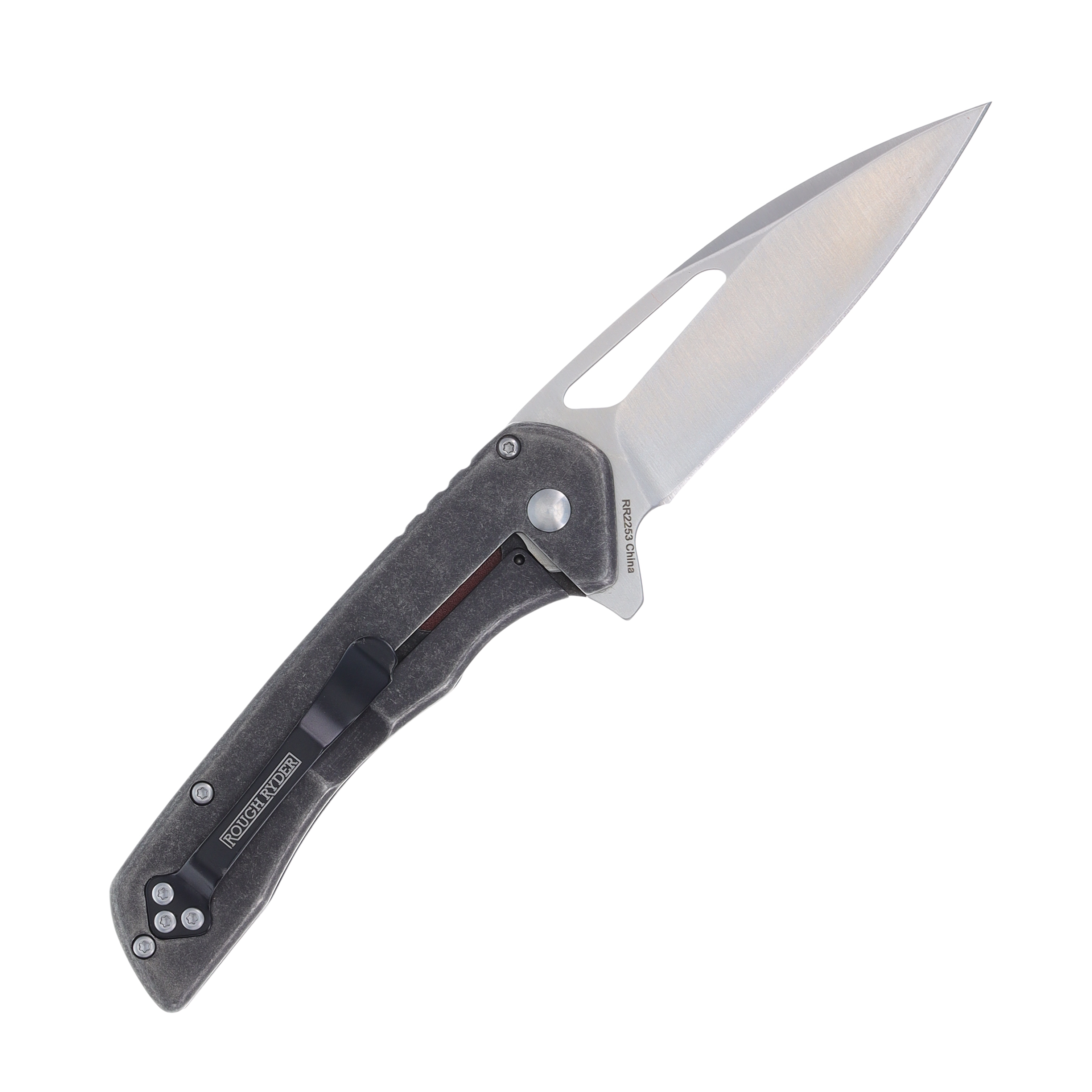 Rough Ryder Night Out Folding Knife Brown with Lavender Tribal RR2253 View 2