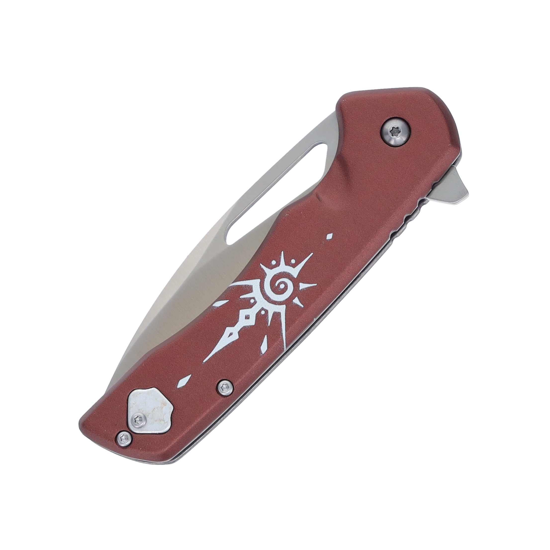 Rough Ryder Night Out Folding Knife Brown with Lavender Tribal RR2253 View 5