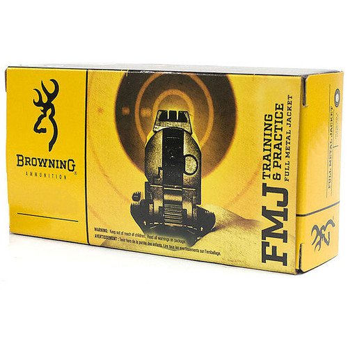 Browning .40 S&W Ammunition 165 Grain FMJ 50 Rounds B191800402 View 1