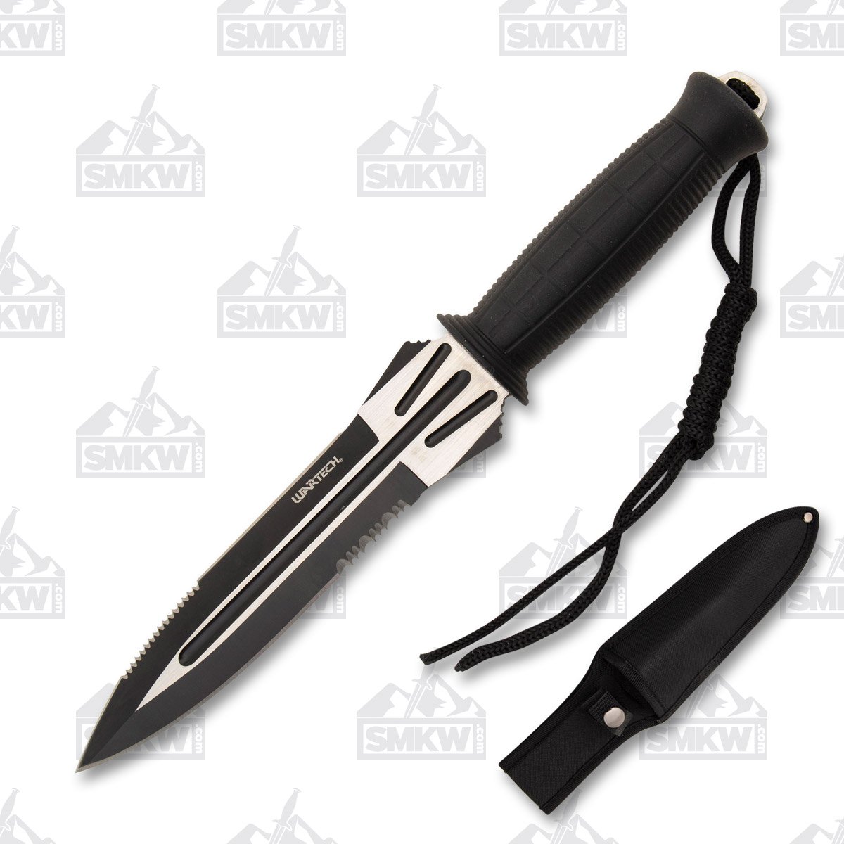 Neptune Trading Inc Two Tone Hunting Knife Black NTHWT256BK View 1