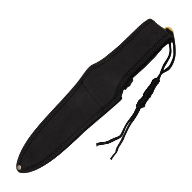 Neptune Trading Golden Spire Fixed Blade Black ABS 7” Gold Color Dagger View 5