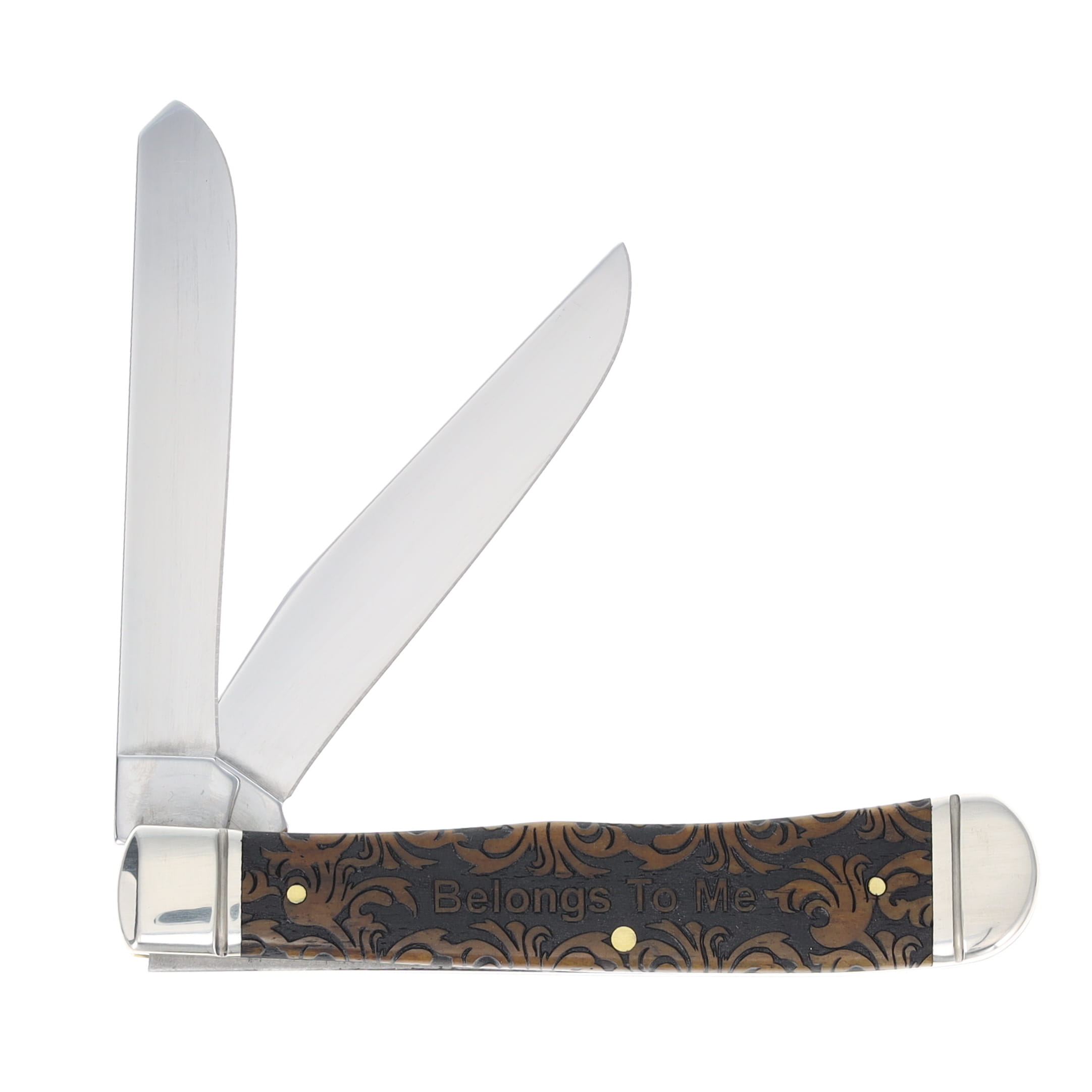 Case XX World's Greatest Papaw Antique Bone Trapper Folding Knife CA58182WGP View 2