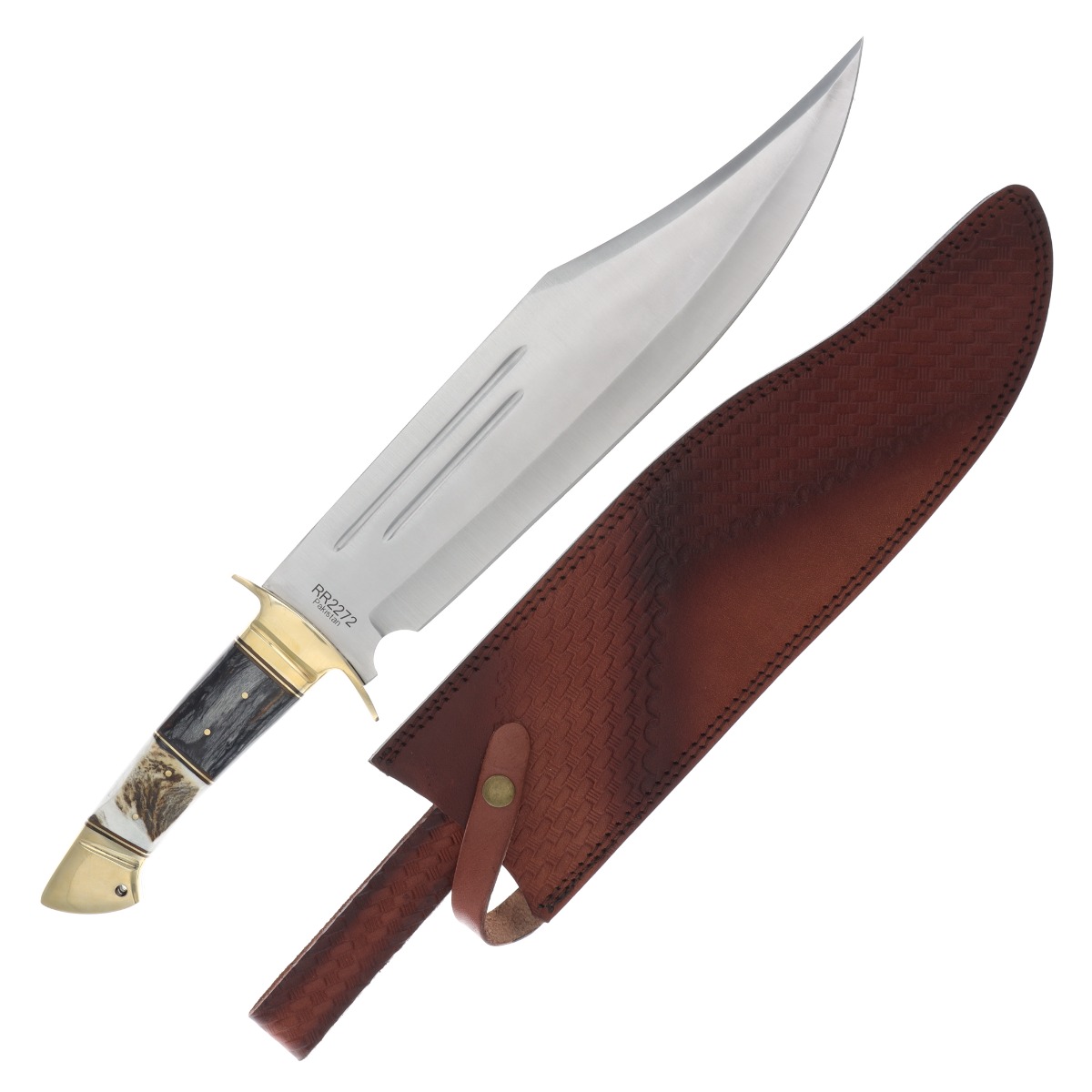 Rough Ryder Stag & Black Pakkawood Bowie RR2272 View 2