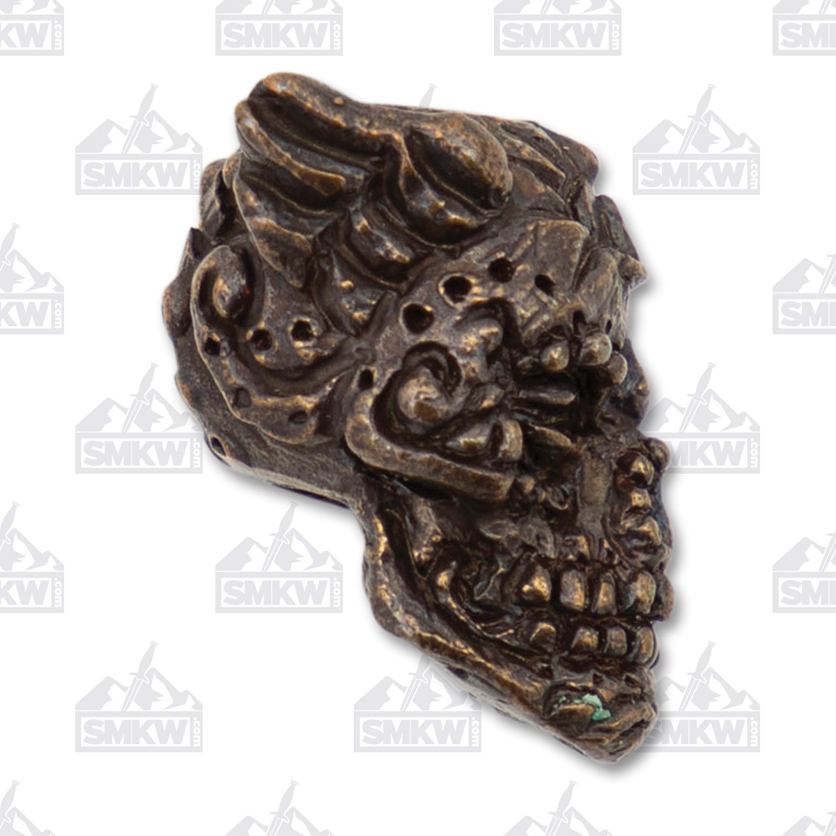 Schmuckatelli Co Aquilo Sugar Skull Bead- Oil Rubbed Bronze SCAORBO View 2