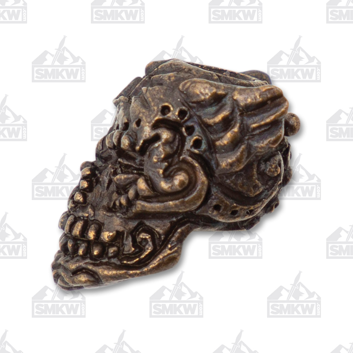 Schmuckatelli Co Aquilo Sugar Skull Bead- Oil Rubbed Bronze SCAORBO View 3